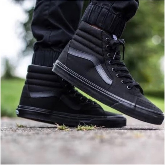 Vans Other - Vans Sk8-Hi Mono Black Skate Shoes